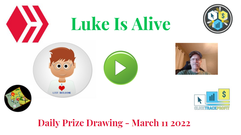 Luke Is Alive - Daily Prize Drawing - March 11 2022