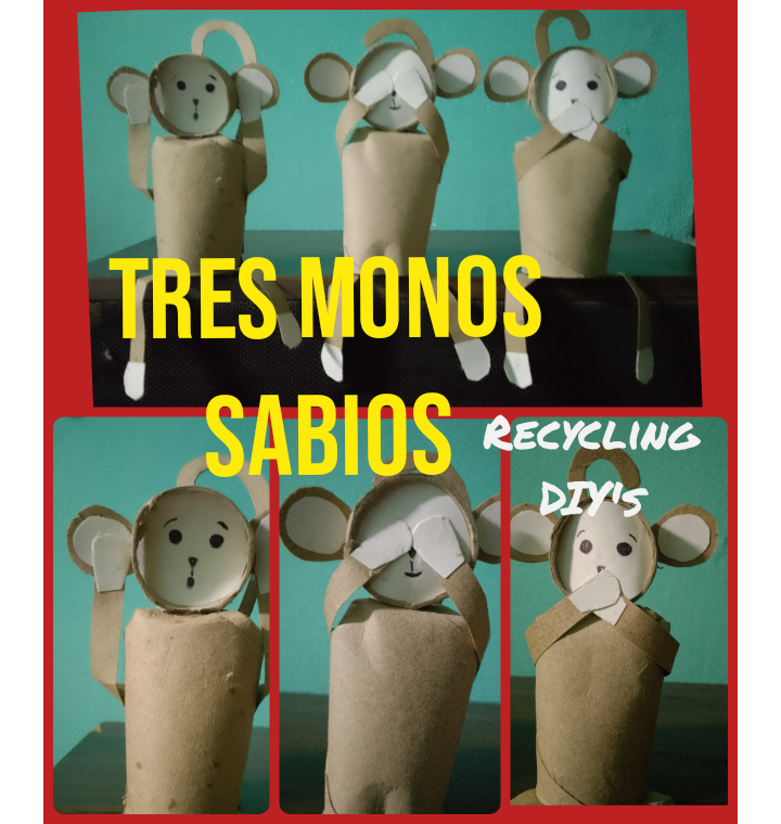 Recycling DIY Contest-Three Wise Monkeys: From Legend to Recycled Material. First Entry /Tres monos sabios: de la leyenda al material reciclado. Primera propuesta [ENG-ESP]