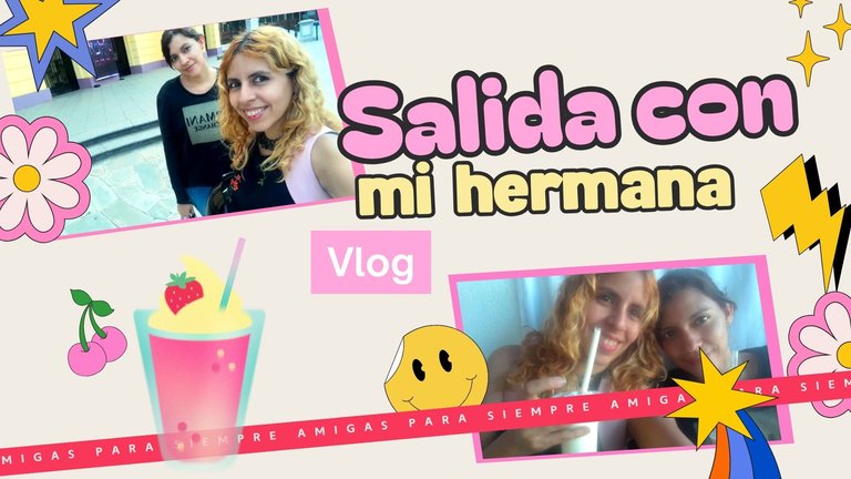 Vídeo Amigas Stickers Divertido Creativo Retro Colorido Amarillo Azul Rosa.jpg