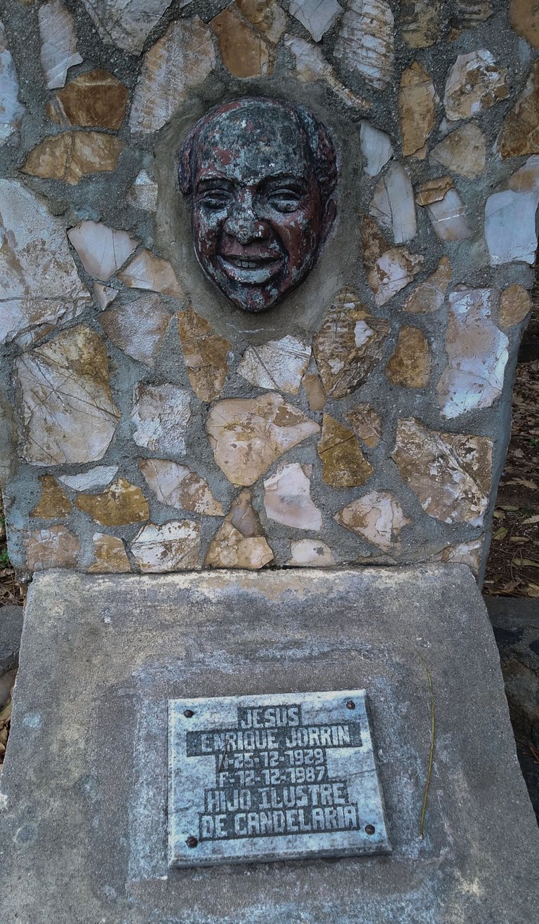 This small reminder is located in the park of Candelaria. 