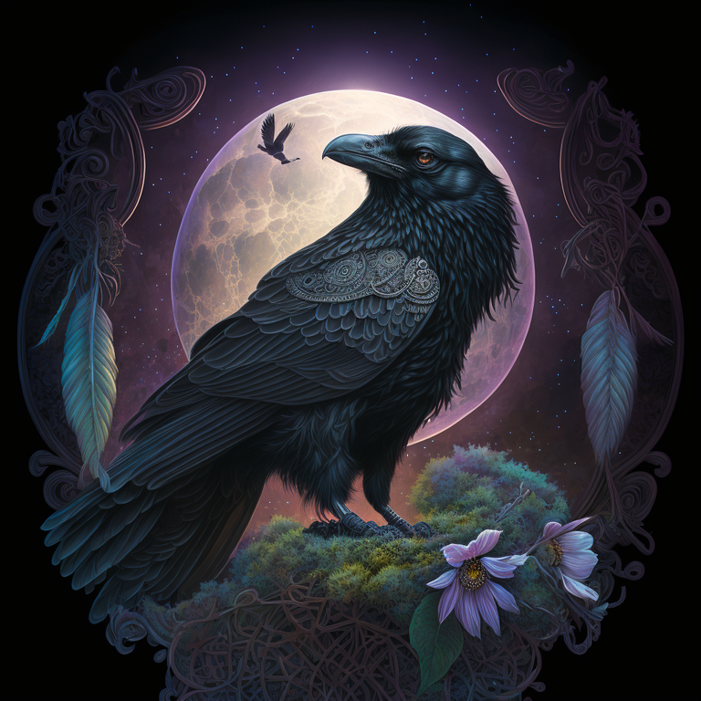 mamrita_powerful_black_raven_full_of_wisdom_guiding_a_spiritual_4b403d21-4930-4a97-bca7-f6d3c06461a7.png