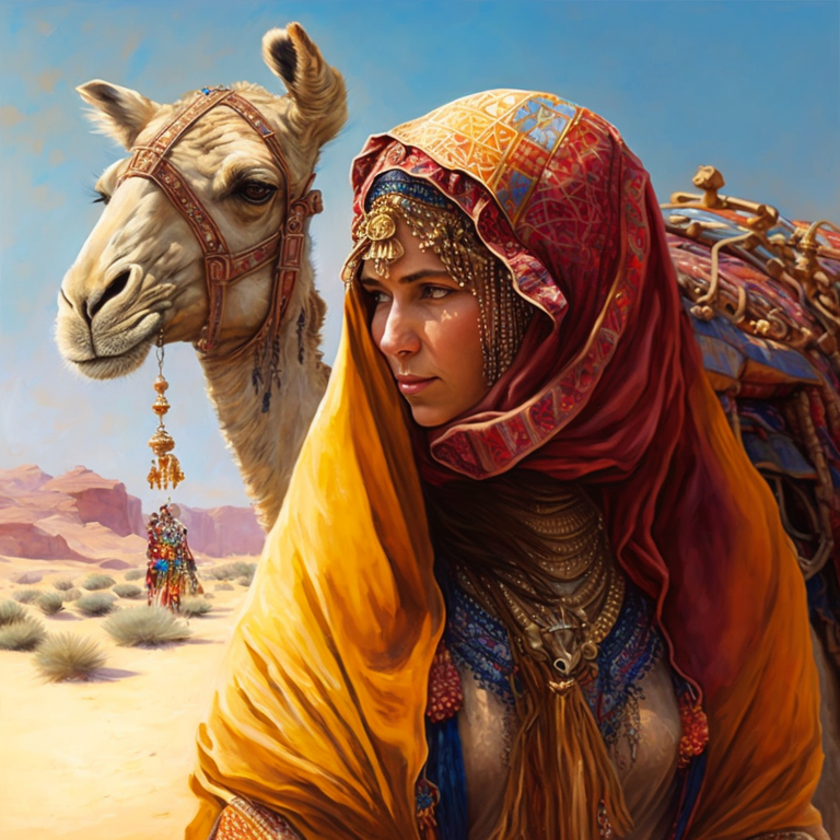 mamrita_queen_of_the_desert_leading_a_camel_bright_colors_cinem_4470a6da-e030-4274-b089-945f0ee9c928.png