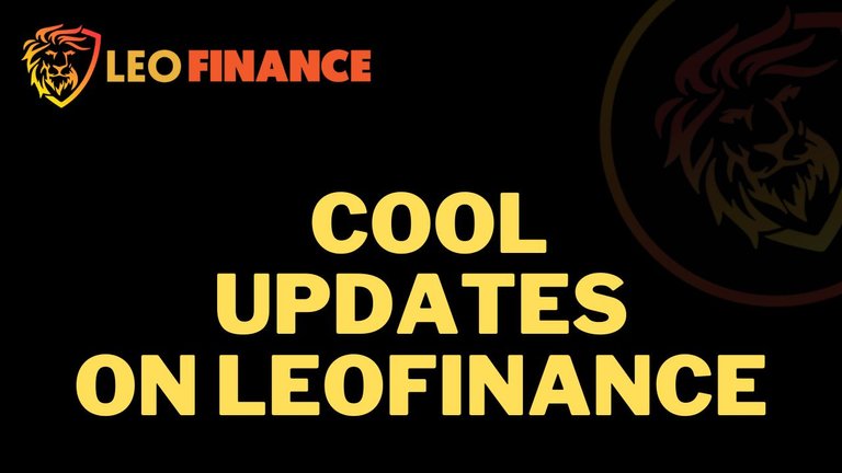 Cool new updates on Leofinance