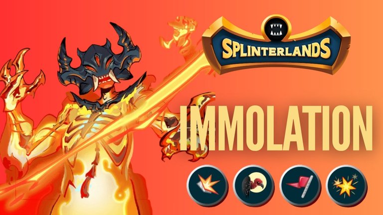 Splinterlands | IMMOLATION is a Powerful Magic monster