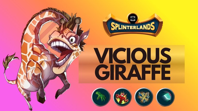 Splinterlands | VICIOUS GIRAFFE is well known for its unmatched Defence