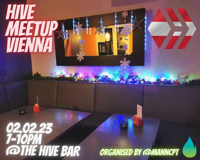 Invitation to the Hive Meetup Vienna on Thursday February 2nd 2023 / Einladung zum Wiener Hive Stammtisch am Donnerstag den 02. Febrauar 2023 [EN/DE]