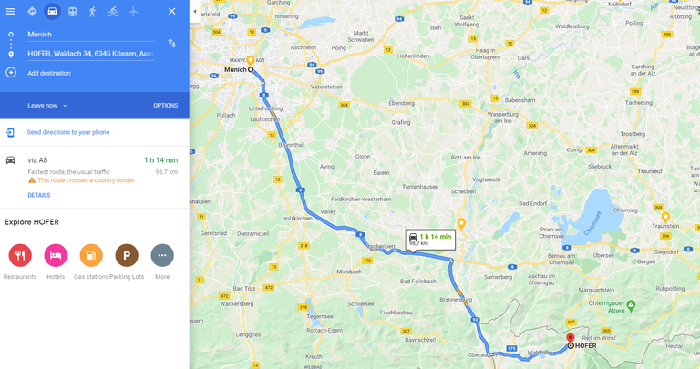 20200401 15_32_44München to HOFER  Google Maps.png