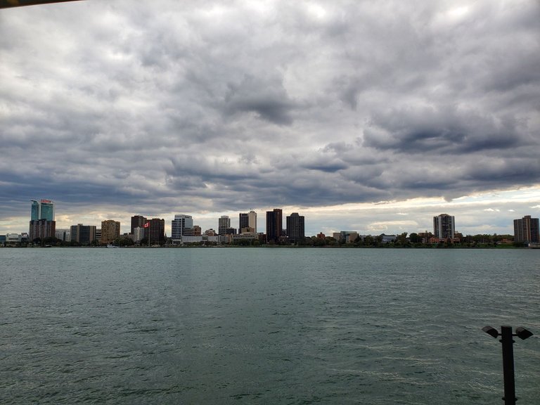 Windsor (Canada) skyline across the Detroit River