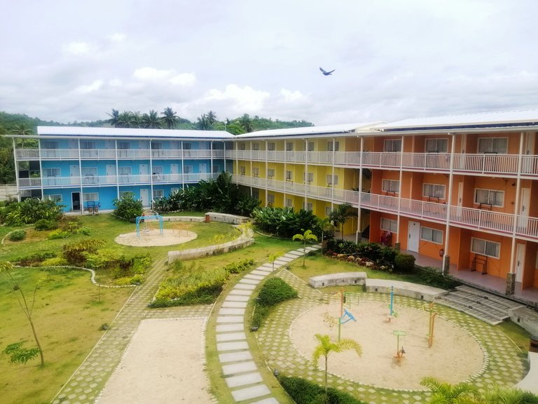 Colorful modular rooms at Maayo San Remigio