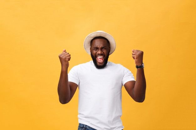 Premium Photo _ Handsome young afro-american man employee feeling excited, gesturing actively.jpg