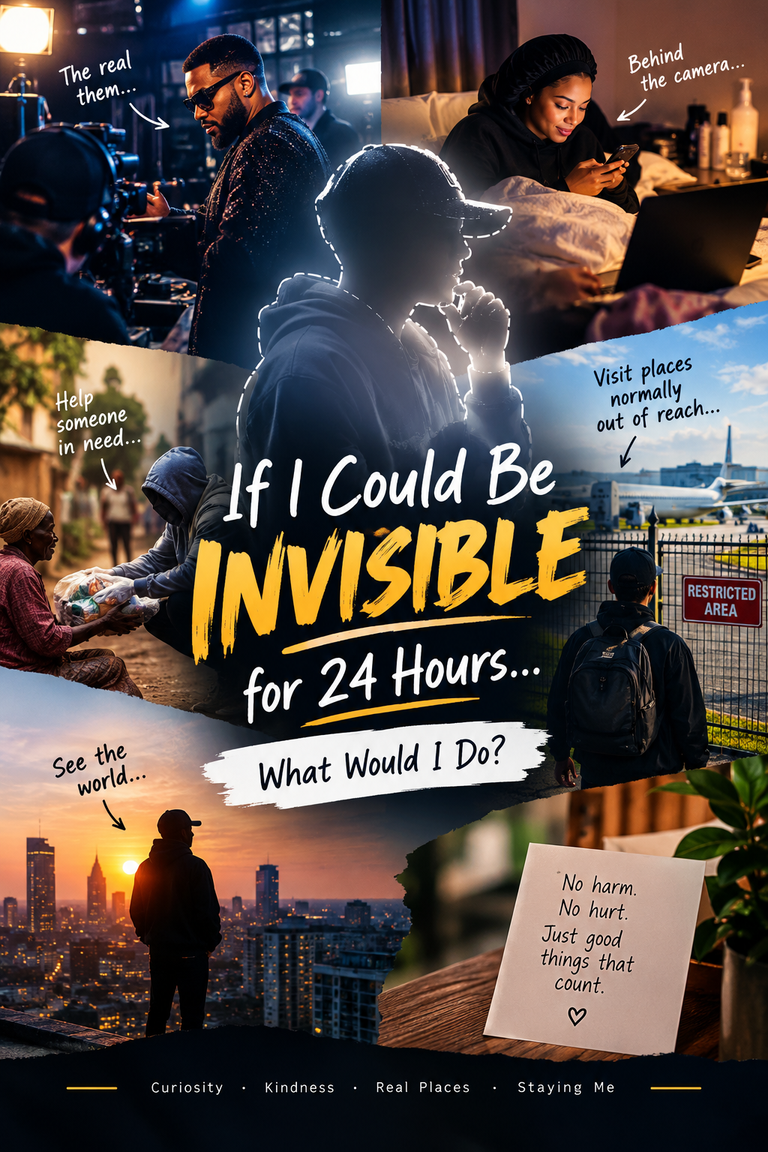 If I Could Be Invisible, I'd Do More Than You Think.