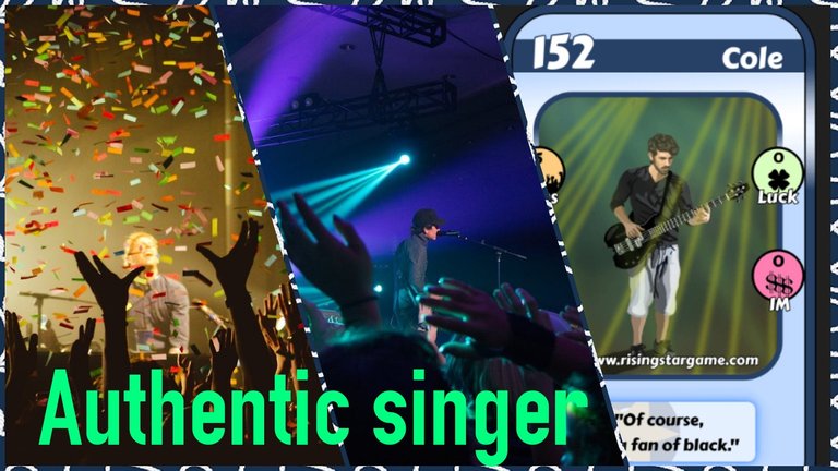 Authentic singer, Cole.