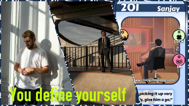 You define yourself, Sanjay.