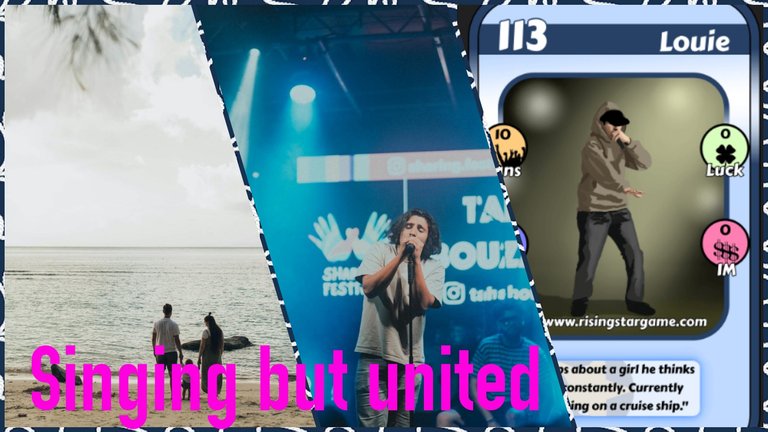 Singing but united, Louie