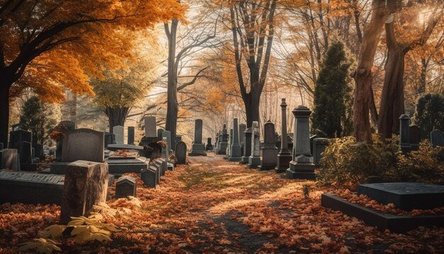 autumn-leaves-fall-tombstones-forest-generated-by-ai_188544-40659.jpg