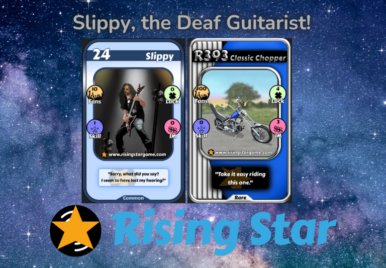 ⭐The Story of Slippy, the Deaf Guitarist + Purchase of a unique card + Stats⭐