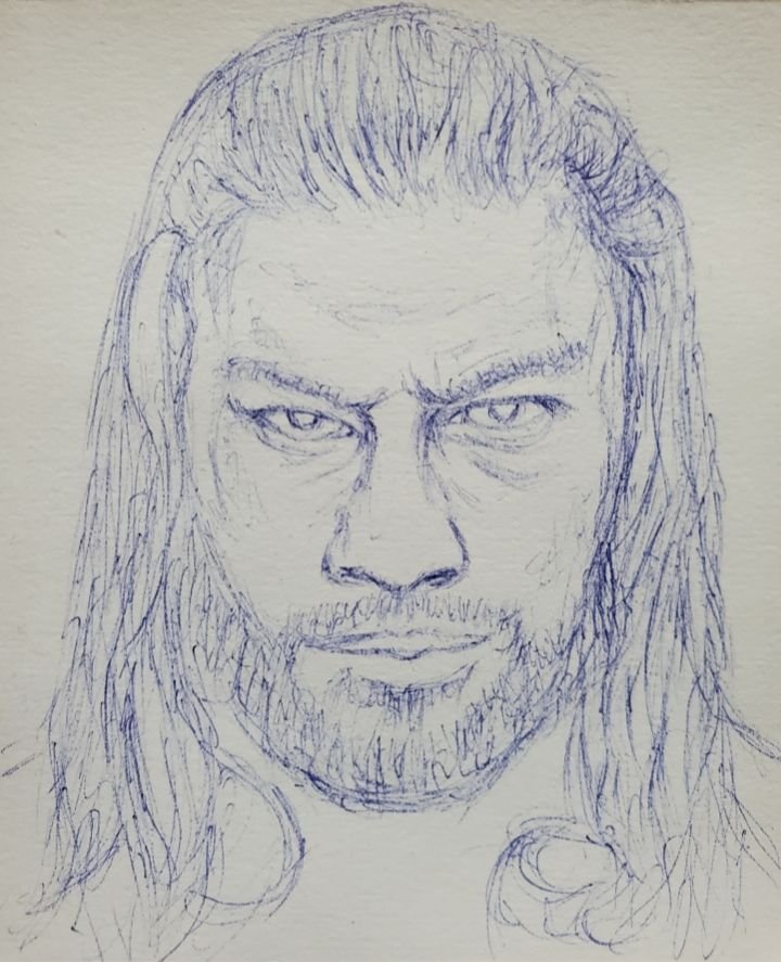 My drawing of the gorgeous Roman not perfect but my best attempt yet  Roman  reigns drawing Roman regins Roman reigns