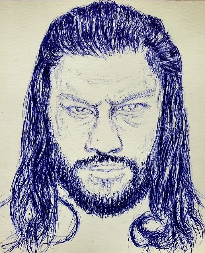 How to Draw Roman Reigns from WWE  DrawingNow