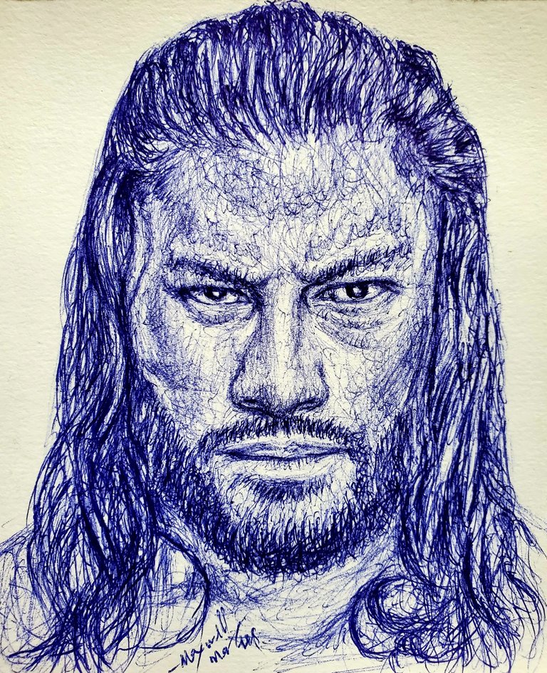 Roman Reigns  Roman Reigns In Sketch Transparent PNG  551x640  Free  Download on NicePNG
