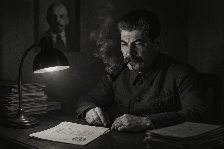20250617_1259_Stalin's Tense Reflection_simple_compose_01jxyrm8qcf74r083tn6bnccza.png