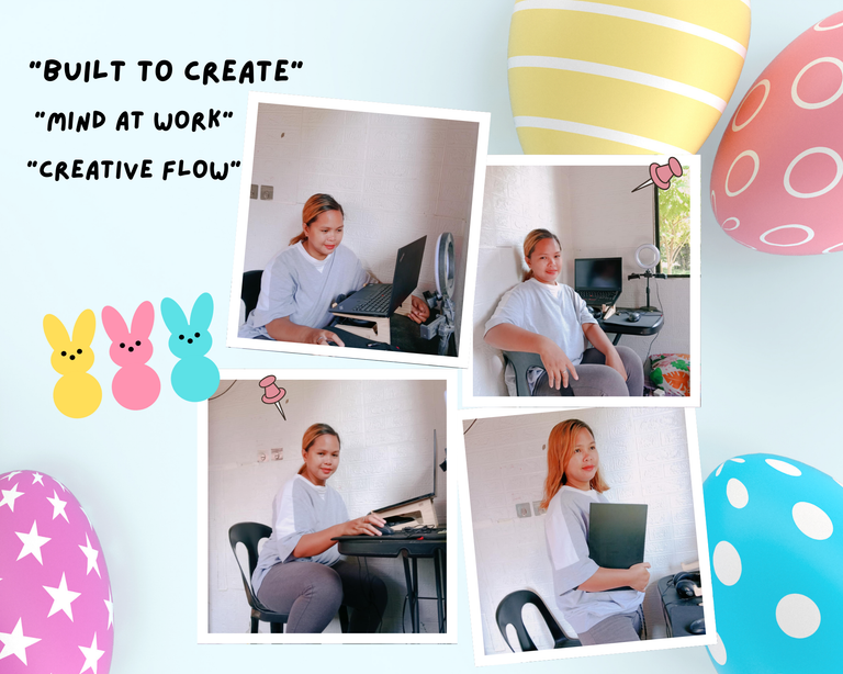 Blue Colorful Happy Easter Photo Collage Template.png