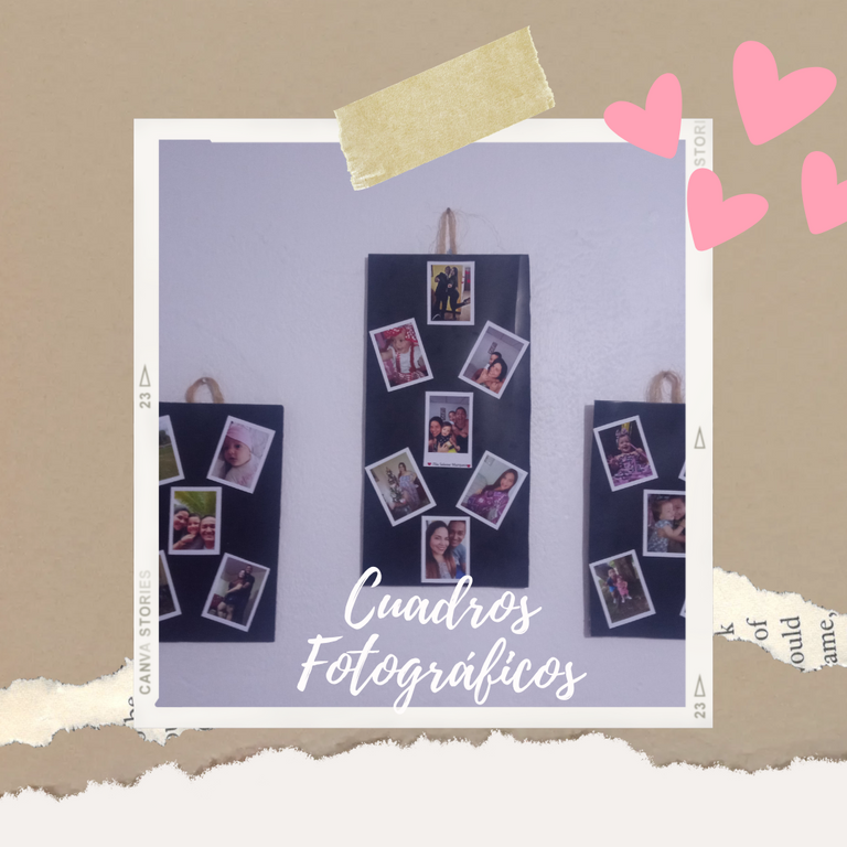 Paper Craft Organic style Instagram Post with wintage Photo Frame..png