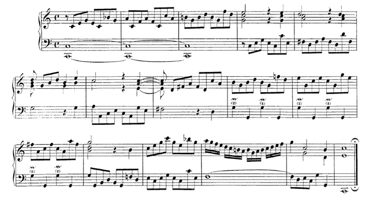 Prelude No 1 en C Major BWV 939.png