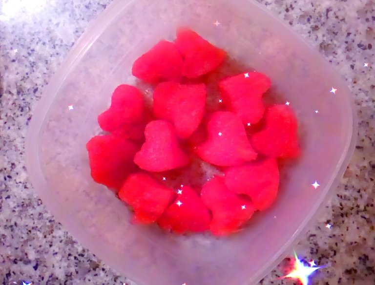 Sweet hearts in watermelon 