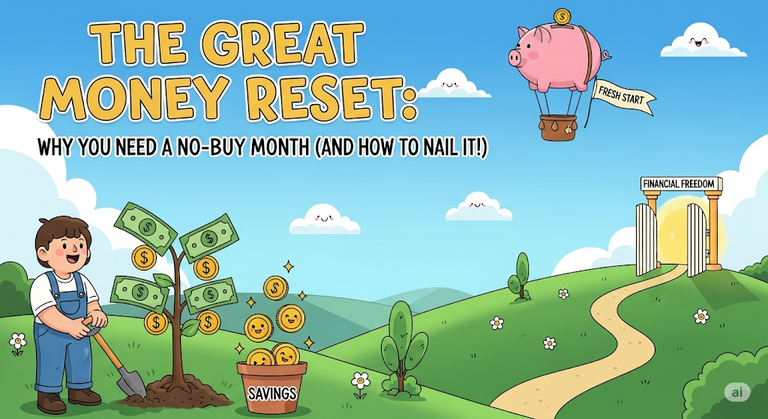The Great Money Reset: Why You Need a No-Buy Month (and How to Nail It!)