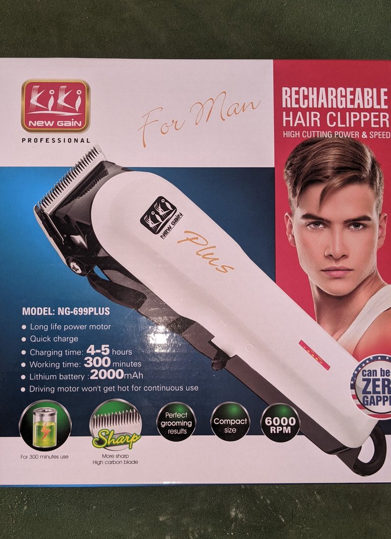 Unboxing my new rechargeable hair clipper [Unboxing de mi nuevo cortapelos recargable]