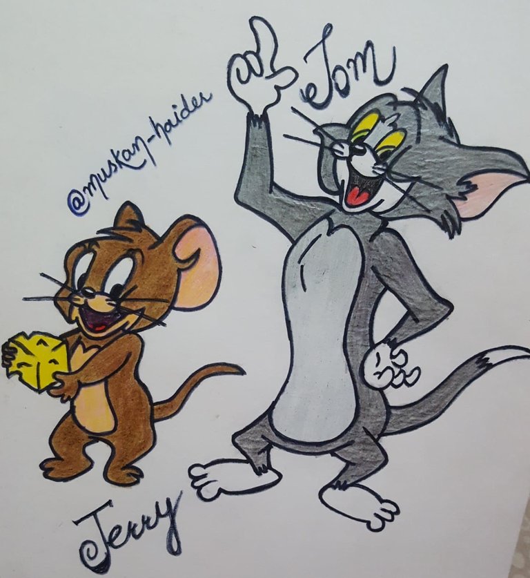 Hand drawing of Tom and Jerry cartoon - PALnet