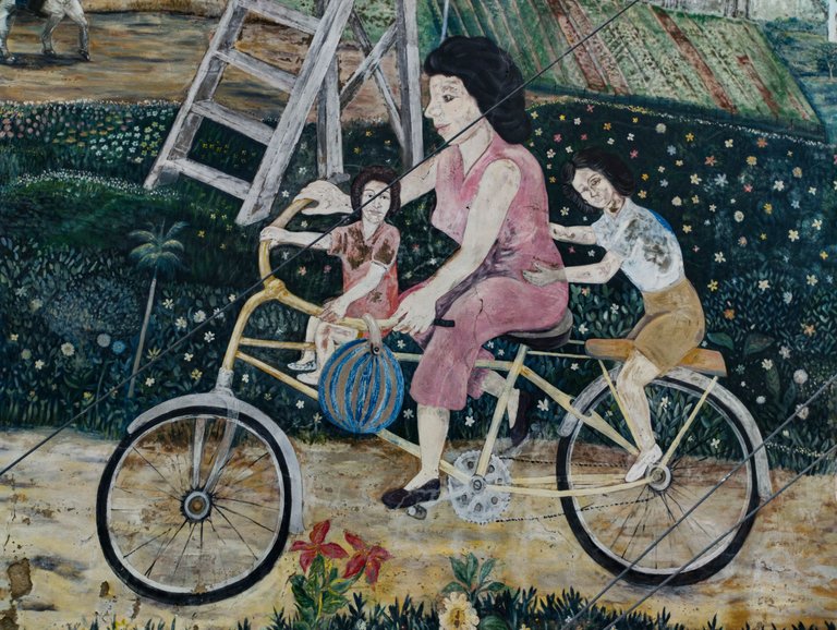 Detail of the Mural "My City" (1996)