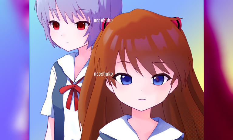 Neon Genesis Evangelion fanart. Made on IbisPaint X.