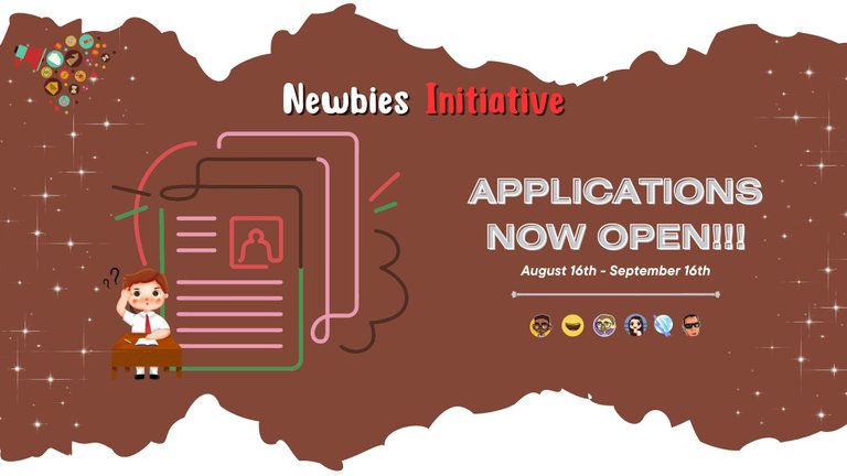 NEWBIES INITIATIVE: APPLICATION NOW OPEN - 2023 - SECOND PHASE