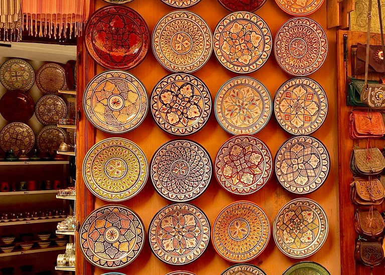 Moroccan ceramic plates