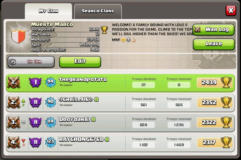 Clash of Clan Days 2012