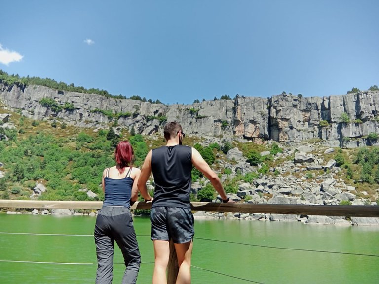 Mi hermano y yo en la Laguna Negra, Soria (España)