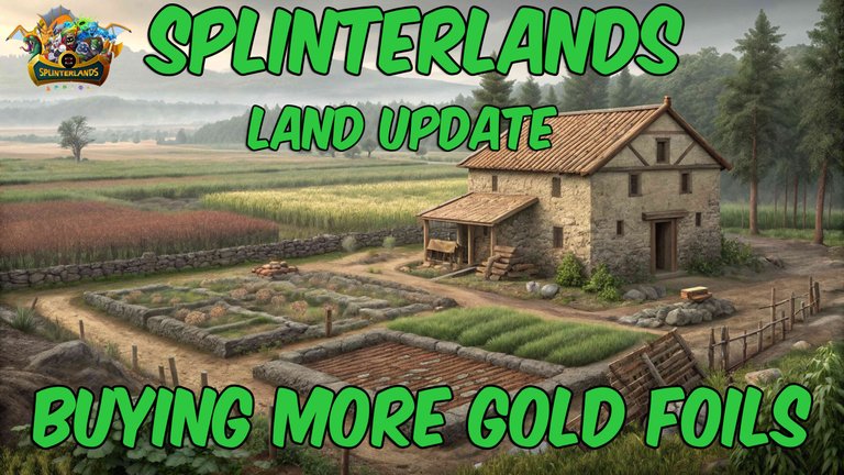 Splinterlands: Land update - buying more Gold Foils!