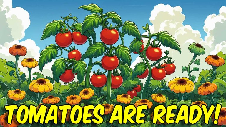 Tomatoes are ready to be harvested!