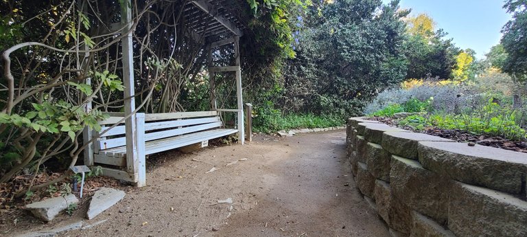 There are benches everywhere. You can always find a quiet place to take a break!