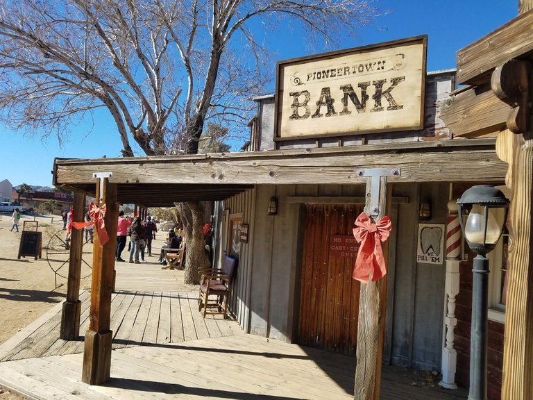 The Pioneertown 'bank'