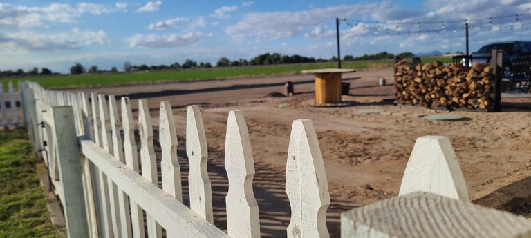 A view from the back yard in Yuma, Arizona