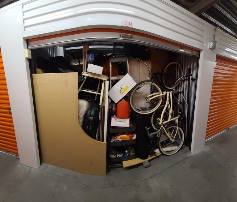 The storage unit as I opened it up
