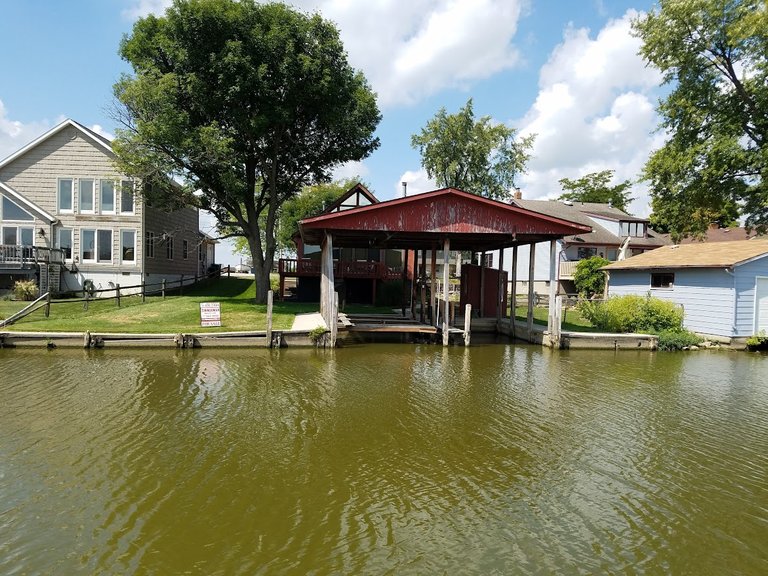 How cool would it be to have a boat docked in your 'garage'