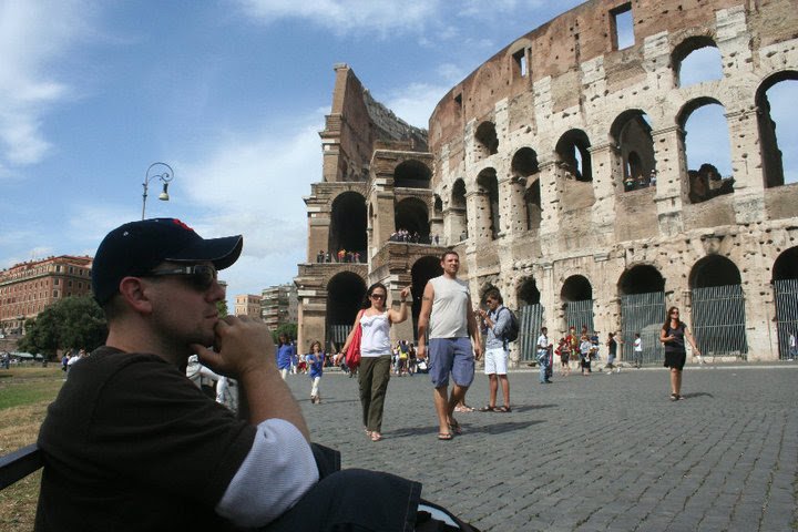 Taking in the views in Rome