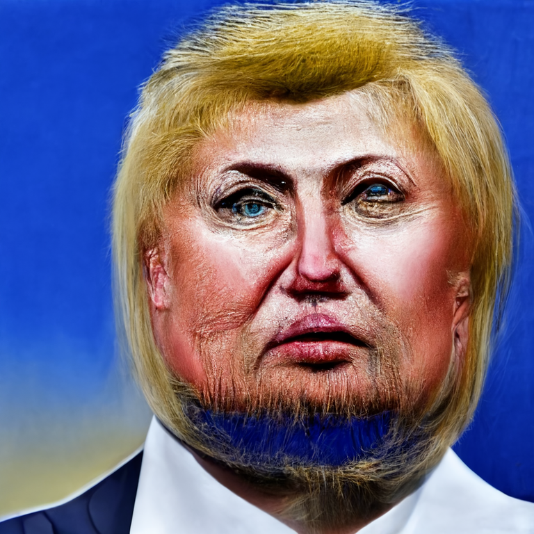 Prompt: The offspring of Donald Trump and Hillary Clinton.