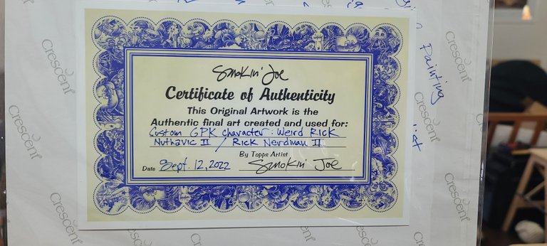 Certificate of Authenticity