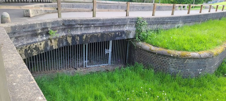 A cage under the bridge