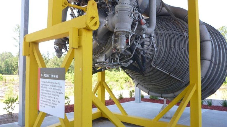 Rear view of the F-1 Rocket Engine