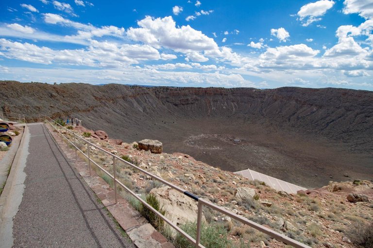 It is difficult to capture the scale of the crater.